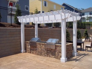 grill station and arbor